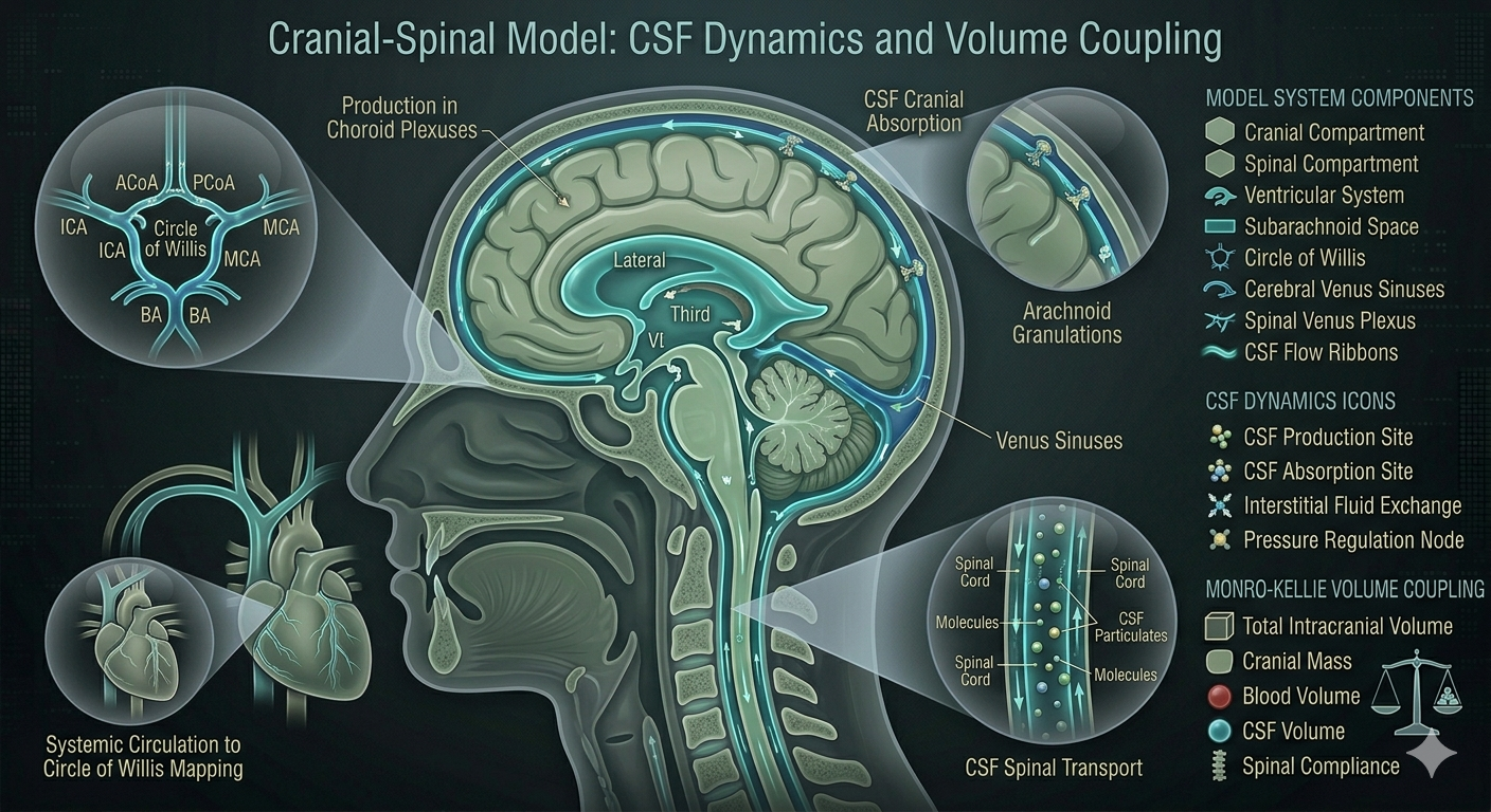 Cranial-spinal CSF model